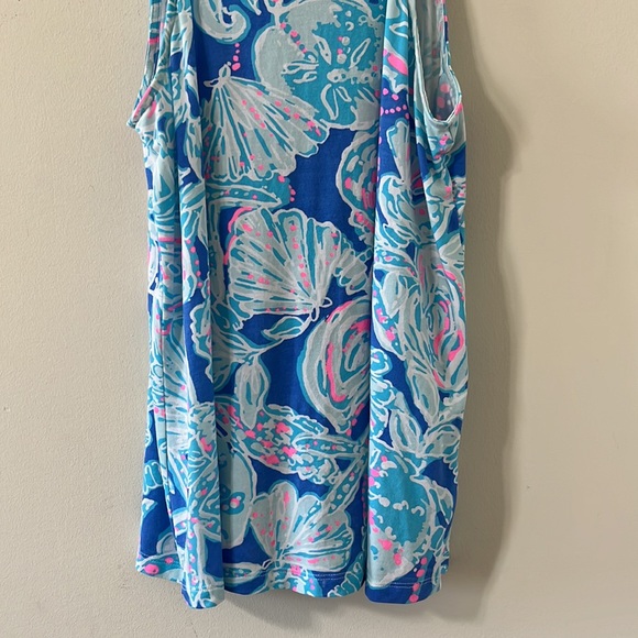 Lilly Pulitzer Margot Top Blue Haven Pop Up Into The Deep Tank Top Size Small - Picture 4 of 10